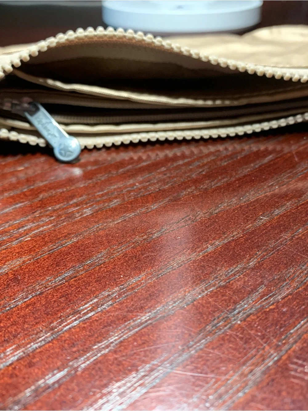 Kipling Gold Metallic Nylon Zip Wallet